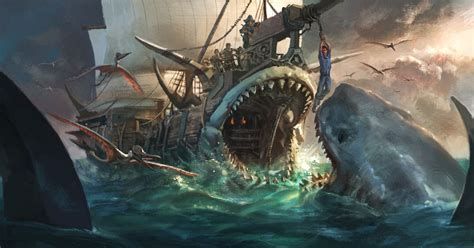 The Chosen - Megalodon encounter | Megalodon, Fantasy artwork, Fantasy ...