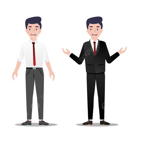 Businessman Standing Vector Hd PNG Images, Businessman Cartoon Standing ...