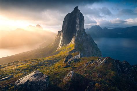 La montagne Segla, Norvège - Photos Futura