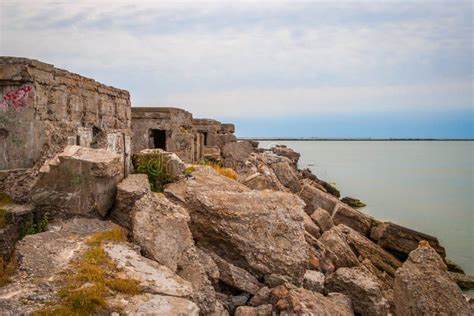 Abandoned Remains of Northern Forts of USSR Stock Photo - Image of ...