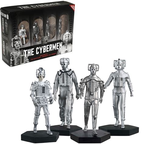 Doctor Who Figure The Cybermen Eaglemoss Evolution Set #1 Box Set #3 ...