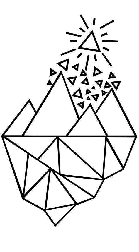 world of triangles | Dibujos, Laminas, Moldes