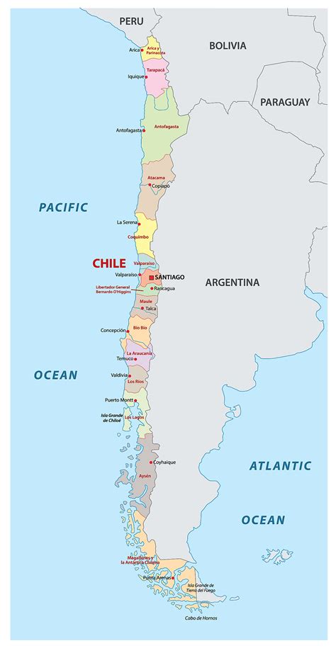 Chile Map Cities