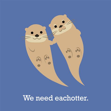 Adorable. | Otter puns, Otters, Cute puns