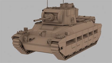 British Matilda 2 Tank 3D Model - TurboSquid 1704484