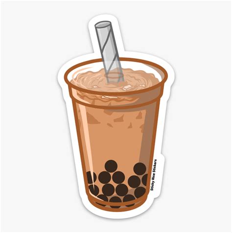 Boba Milk Tea Clipart Black - IMAGESEE