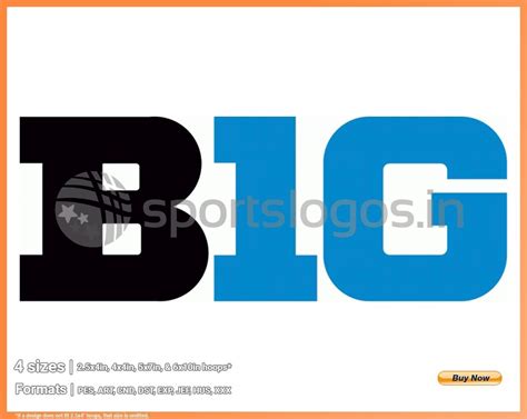 Big Ten Conference - 2012, NCAA Conferences, College Sports Embroidery ...