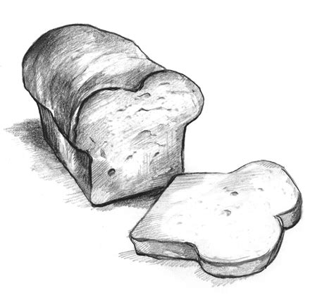 Drawing Of A Slice Of Bread at PaintingValley.com | Explore collection ...