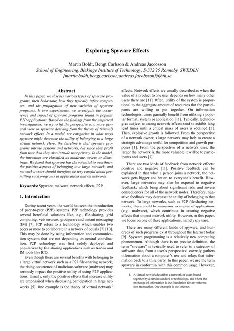 (PDF) Exploring Spyware Effects