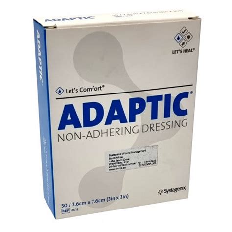 Adaptic Dressing Non Adhesive 76X76mm 50 – Cura Pharm