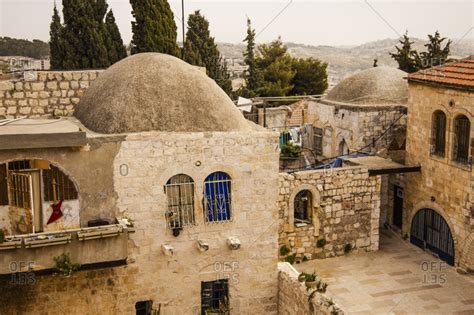 Exterior of King David's Tomb, Jerusalem, Israel stock photo - OFFSET