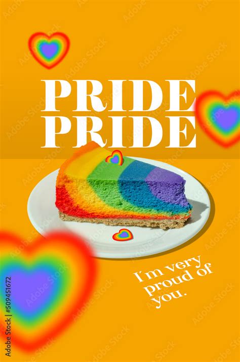 rainbow cheesecake Stock Photo | Adobe Stock