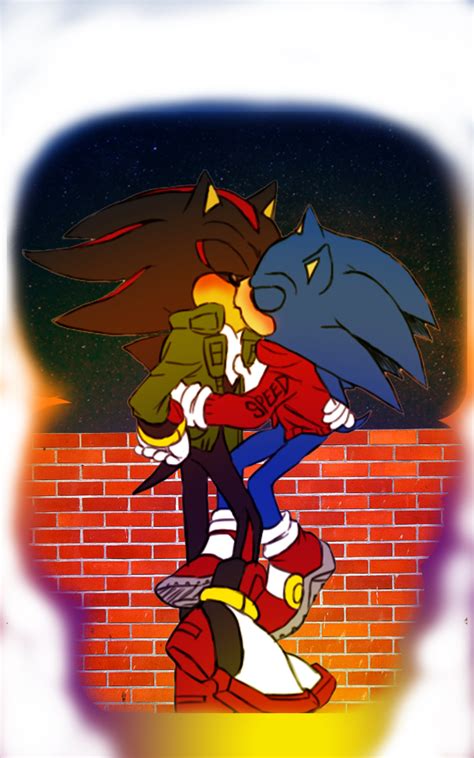 Kiss_Scene | Sonic and shadow, Sonic fan art, Sonic