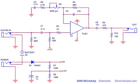 ElectroSmash - MXR MicroAmp Analysis.