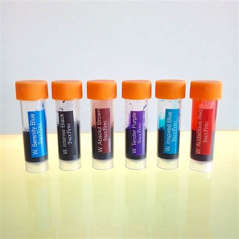 6 Waterman Fountain Pen Ink Samples - InexPens