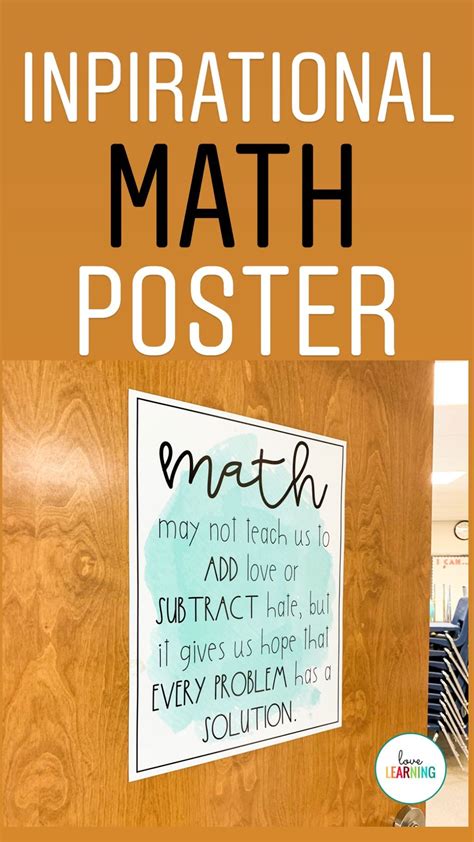 Math Poster - Use for Bulletin Boards or Classroom Decor | Math poster ...