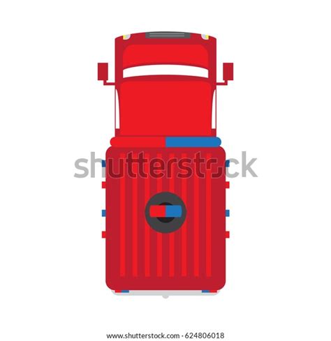 Top View Isolated Truck Vector Illustration Stock Vector (Royalty Free ...