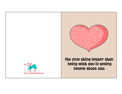 Free Printable Valentine Cards with Love Quotes