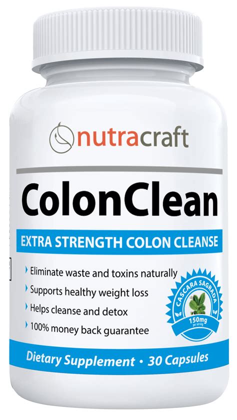 ColonClean 15 Day Colon Cleanse & Detox - 30 Capsules | Nutracraft