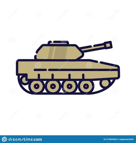 an army tank on white background