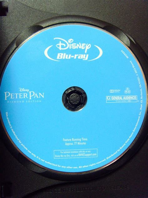 Disney•Peter Pan (Blu-ray/DVD, 2013, 2-Disc Set, Diamond Edition) No ...