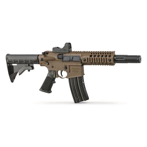 Crosman Bushmaster MPW Full Auto CO2 BB Gun, .177 Caliber - 710384, Air ...