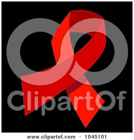 Red HIV AIDS Awareness Ribbon On Black Posters, Art Prints by ...