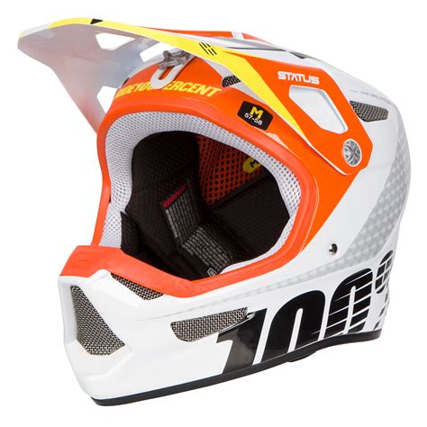 100% Downhill-MTB Helm Status D-Day - Weiß | eBay