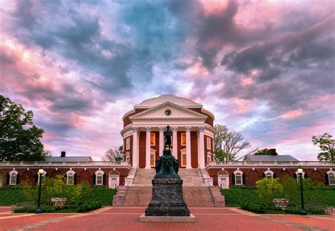 UVA Rotunda Spring Sunset Picture Photo University of - Etsy