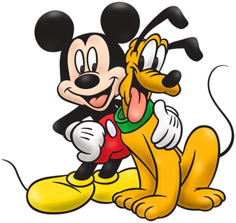 Mickey Mouse and Pluto PNG Clip Art | Mickey mouse cartoon, Mickey ...