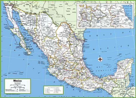 Mexico cities map - Cities in Mexico map (Central America - Americas)