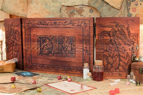 Dungeon Master Screen Wooden RPG Screen Gift Dnd Gift - Etsy Australia