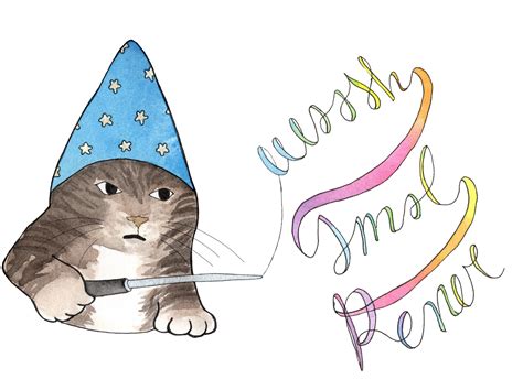 Woosh Smol Pener Cat Wizard Cat Cat Meme Cats of the - Etsy Canada