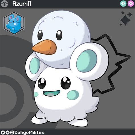 Regional Variant Azurill Ice Fairy Pokemon Fakemon by CaligoMilites on ...