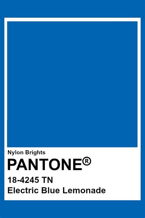 Electric Blue Lemonade #Pantone | Pantone blue, Pantone colour palettes ...