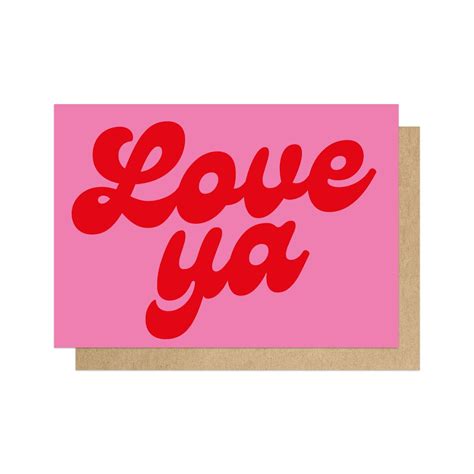 Love Ya Anniversary Card | Oliver Bonas