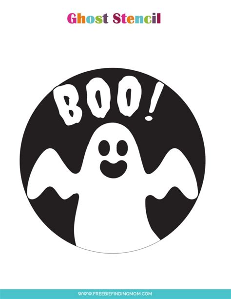 3 Free Printable Cute Ghost Pumpkin Stencils