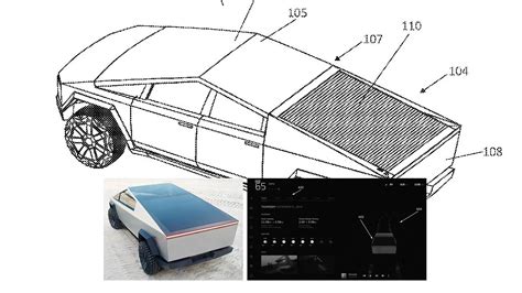 Tesla patents: Cybertruck solar charging bed cover, new UI hints at 610 ...