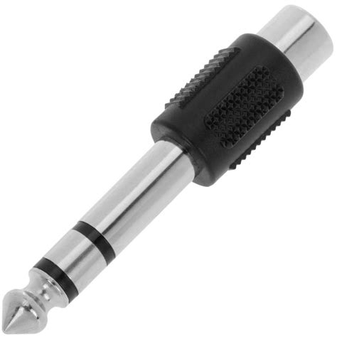 Adaptador audio estéreo TRS jack-6.3mm-macho a 1xRCA-hembra - Cablematic