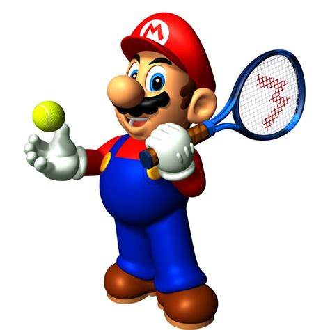 Mario Power Tennis (2004) promotional art - MobyGames