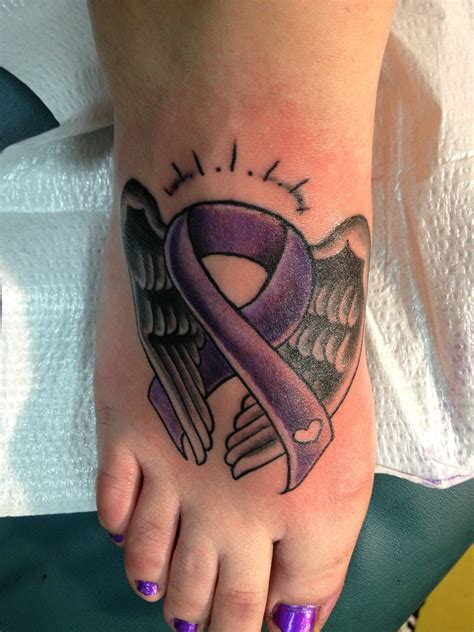 Cancer Ribbon Tattoos Designs, Ideas and Meaning | Tattoos For You