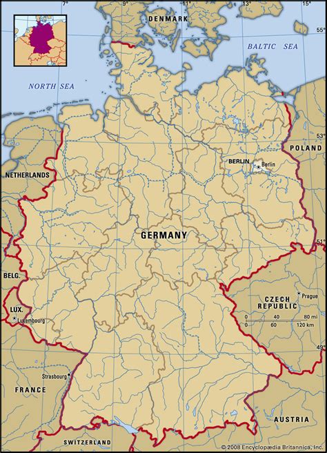 Map Of Germany Showing Berlin - Joela Mabelle