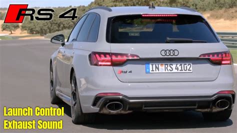 2023 Audi RS4 Avant Competition Launch Control and Exhaust Sound