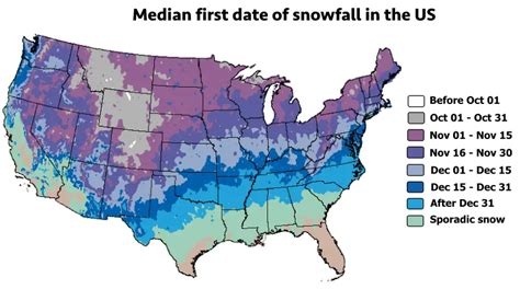 Snowiest places in the United States mapped - Vivid Maps