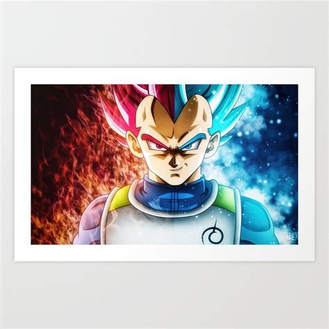 Vegeta Dragon Ball Super Art Print by EshalMorrow | Society6