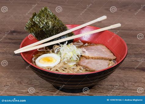 Ramen Shoyu, with Chicken Broth, Stewed Pork, Onions,.algae, Sesame Oil ...