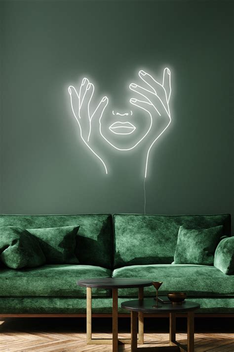 Abstract LED Neon, Wall Art, Home Decor, Modern Design in 2020 | Neon ...