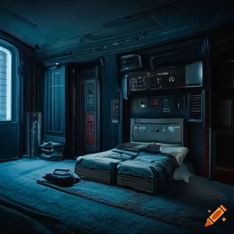 Sci-fi bedroom interior on Craiyon