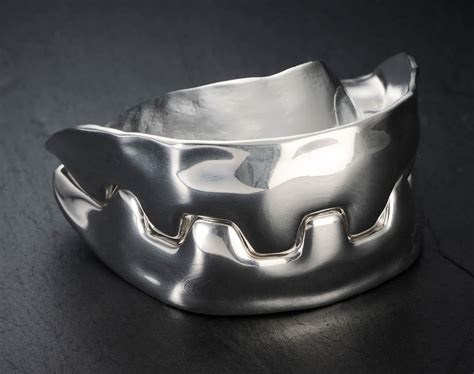 James Bond Jaws Teeth Silver-plated Paperweight | Bond Lifestyle