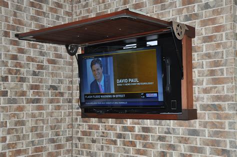 Cool Outdoor Tv Cabinet Enclosure Ideas - Home Cabinets